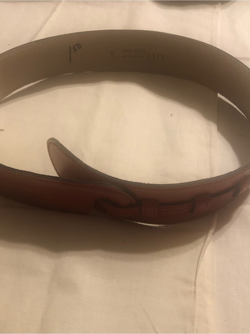 Men's Leather Belt in Brown